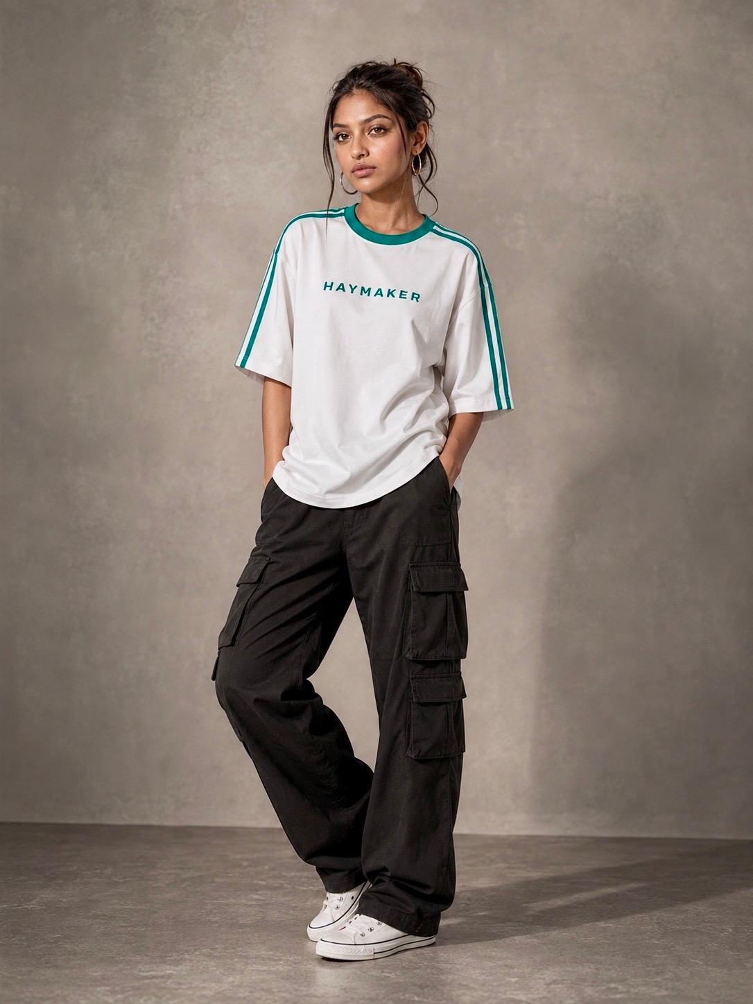 Heavyweight Cotton Ringer Tee (Ladies Oversized)
